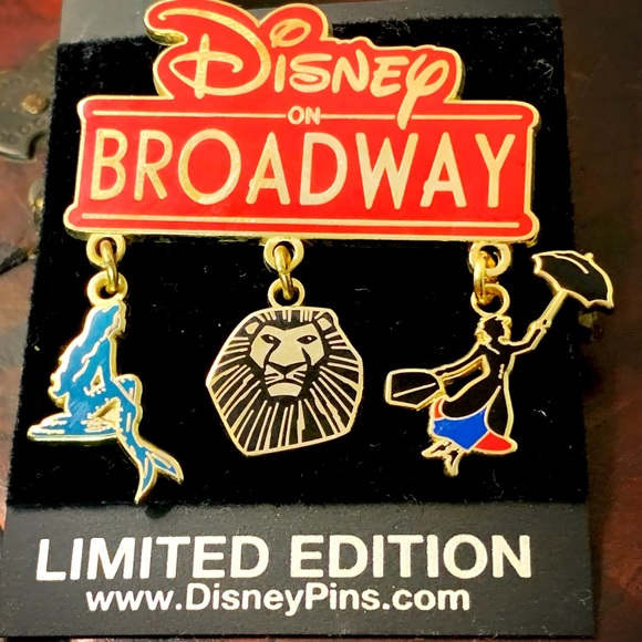 Disney Broadway Pin 66383 Limited Edition Little Mermaid Lion King Mary Poppins